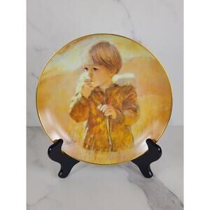 Autumn Wanderer Thornton Utz Year 1982 Fine China 8 1/2" Plate Wall Decor